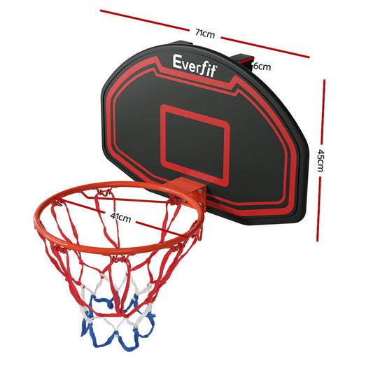 Everfit 38 Basketball Hoop Backboard Door Wall Mounted Ring Net Sports Kids"
