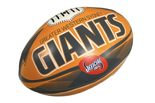 GWS Giants AFL Footy 8 Soft Touch Stress Ball Football"