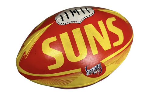 Gold Coast Suns AFL Footy 8 Soft Touch Stress Ball Football"
