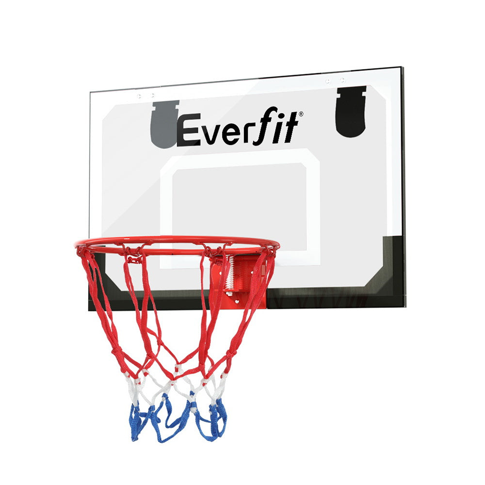 Everfit 23 Mini Basketball Hoop Backboard Door Wall Mounted Sports Kids Black"
