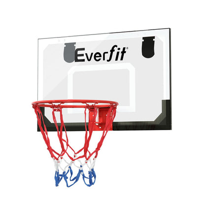 Everfit 23 Mini Basketball Hoop Backboard Door Wall Mounted Sports Kids Black"