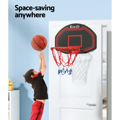 Everfit 38 Basketball Hoop Backboard Door Wall Mounted Ring Net Sports Kids"
