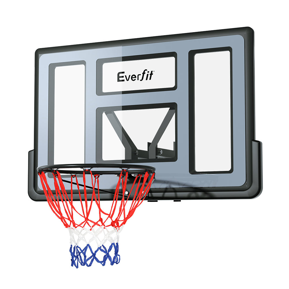 Everfit 45 Basketball Hoop Backboard Wall Mounted Ring Net Sports Pro System"